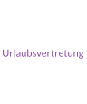 Urlaubsvertretung